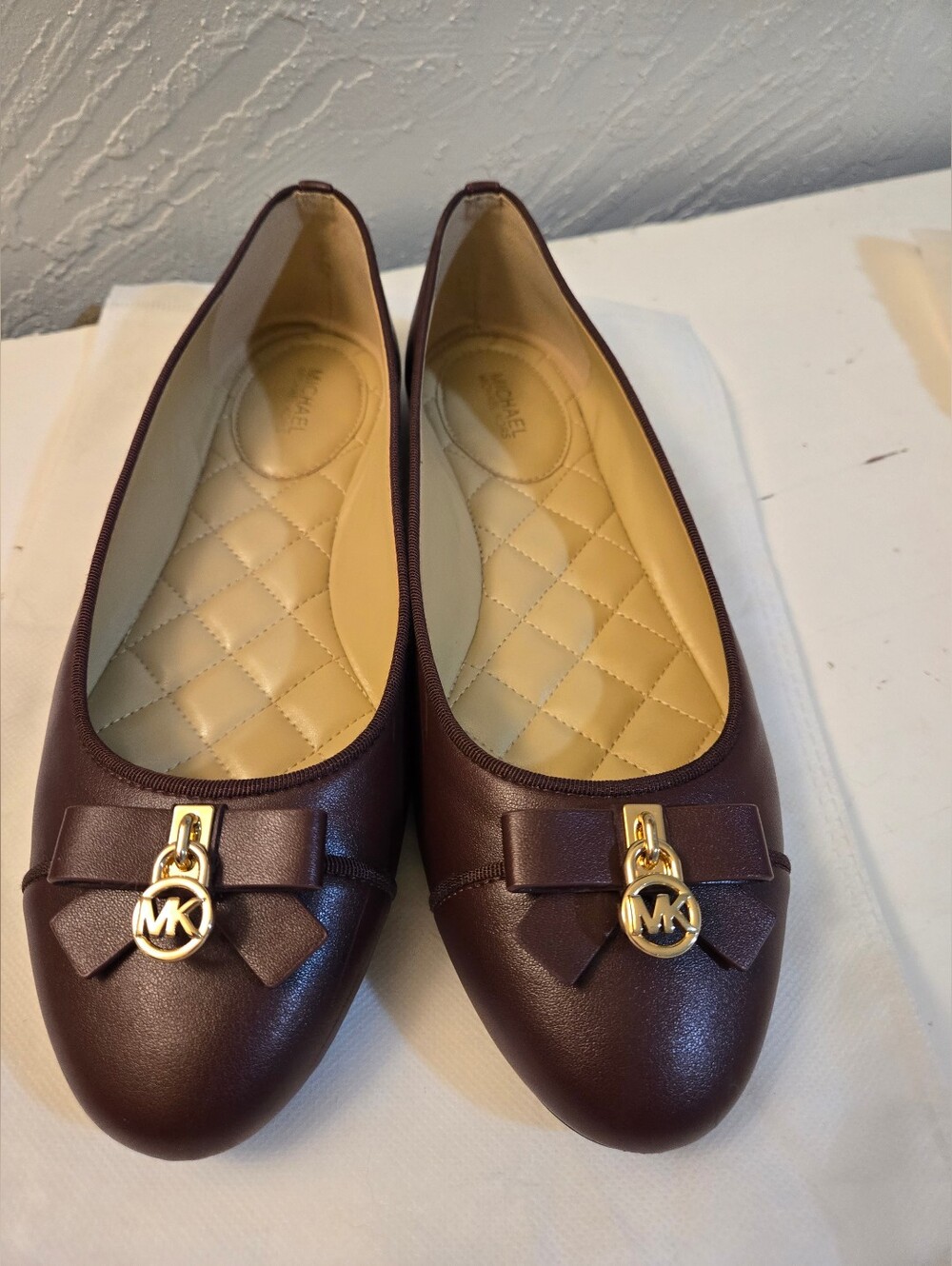 MK By Michael Kors Honey Ballet Flats Oxblood (Burgundy) Sz. 8.5